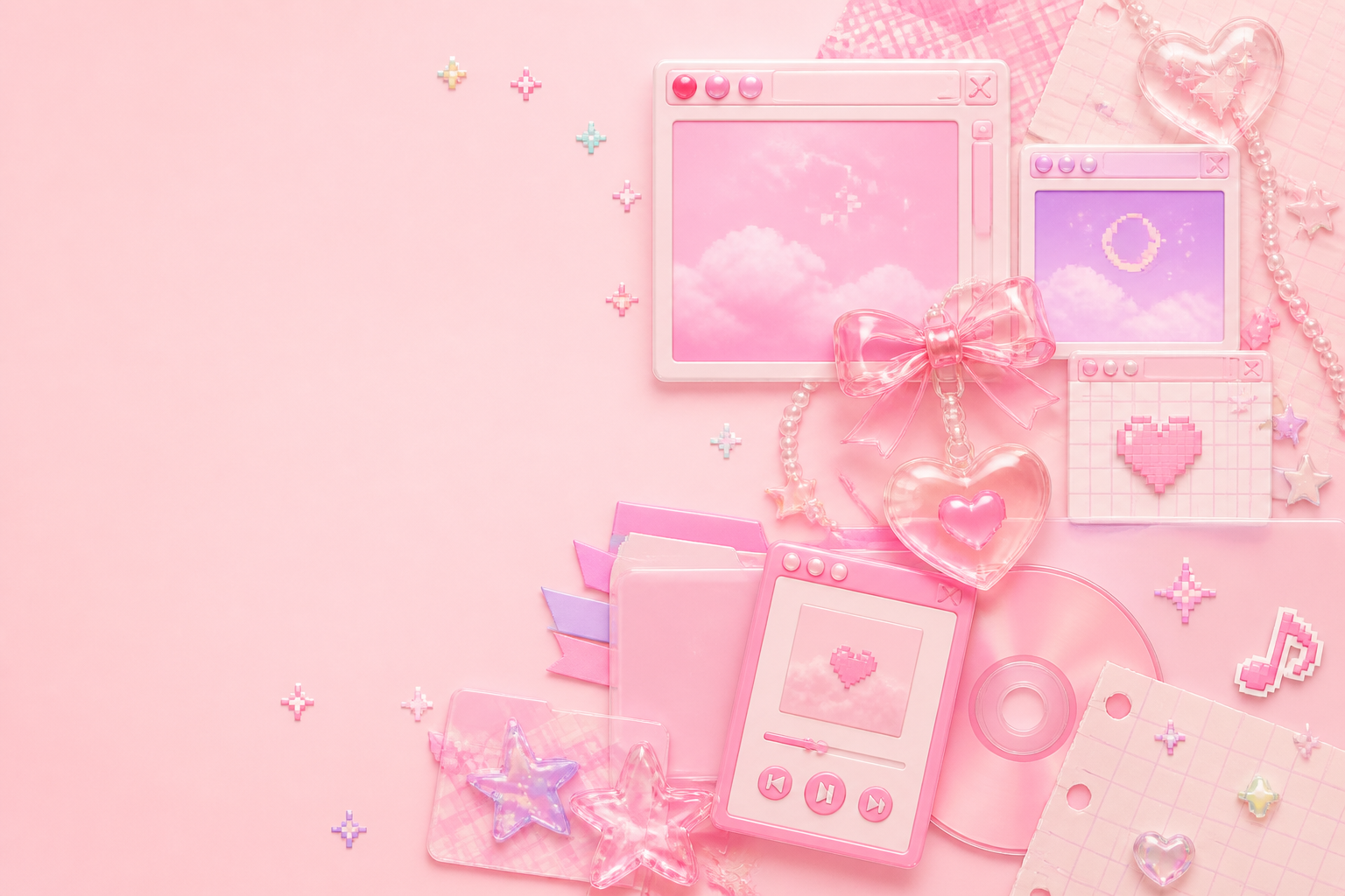 Pinkroom playful Carrd profile preview